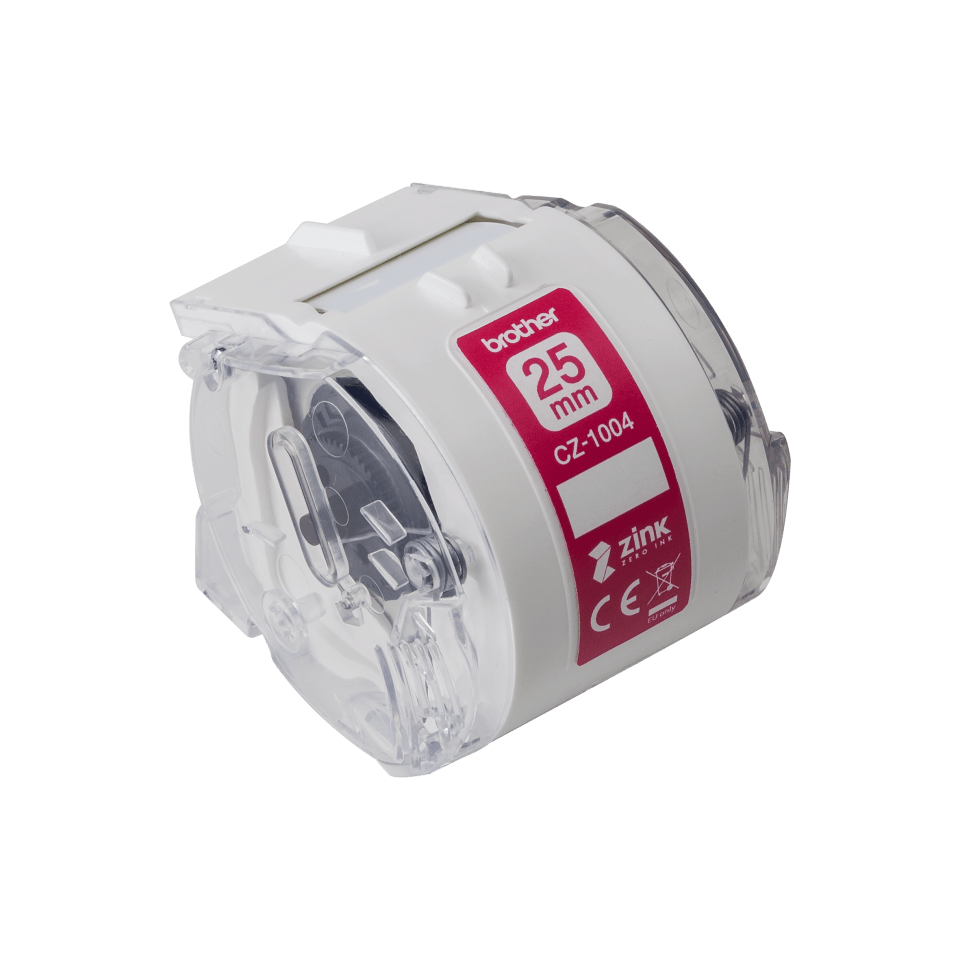 Genuine Brother CZ-1004 full colour continuous label roll, 25mm wide 2